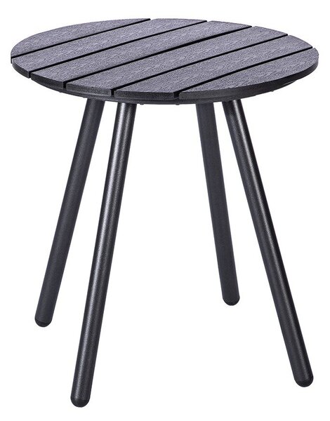 Siva vrtna miza Bonami Essentials Lounge, ø 51 cm
