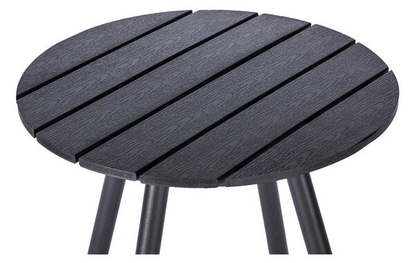 Siva vrtna miza Bonami Essentials Lounge, ø 51 cm