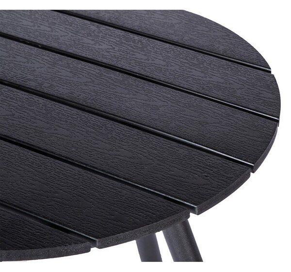 Siva vrtna miza Bonami Essentials Lounge, ø 51 cm