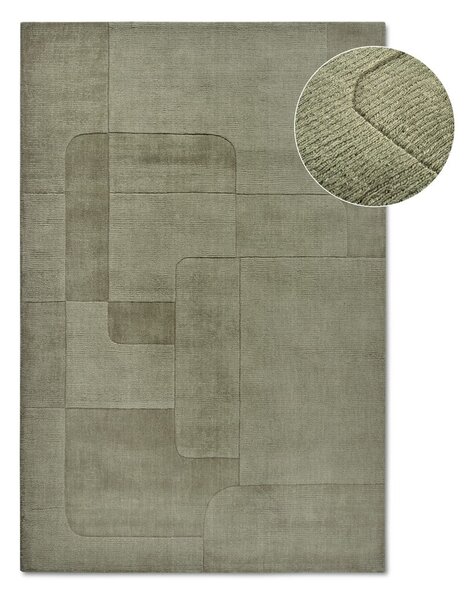 Zelena ročno tkana volnena preproga 80x150 cm Charlotte – Villeroy&Boch