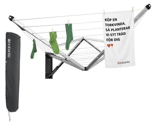 Vrtno stensko stojalo za sušenje perila WallFix 24m – Brabantia