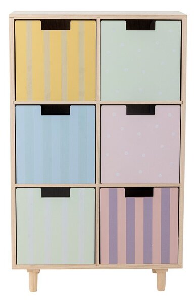 Otroška komoda iz masivne pavlonije v naravni barvi 55x88,5x25,5 cm Calle – Bloomingville Mini
