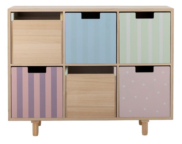 Otroška komoda iz masivne pavlonije v naravni barvi 55x88,5x25,5 cm Calle – Bloomingville Mini