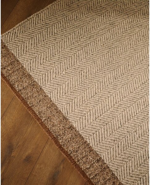 Bež obojestranska/ročno tkana volnena preproga 160x230 cm Nifelia – Kave Home