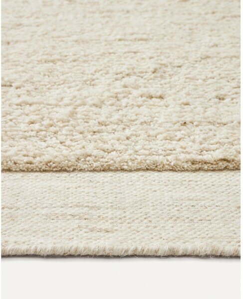 Bela volnena preproga 200x300 cm Marely – Kave Home
