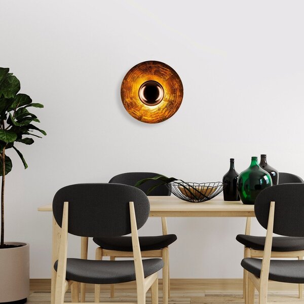 Bakrena stenska svetilka ø 38 cm Kurt – Opviq lights