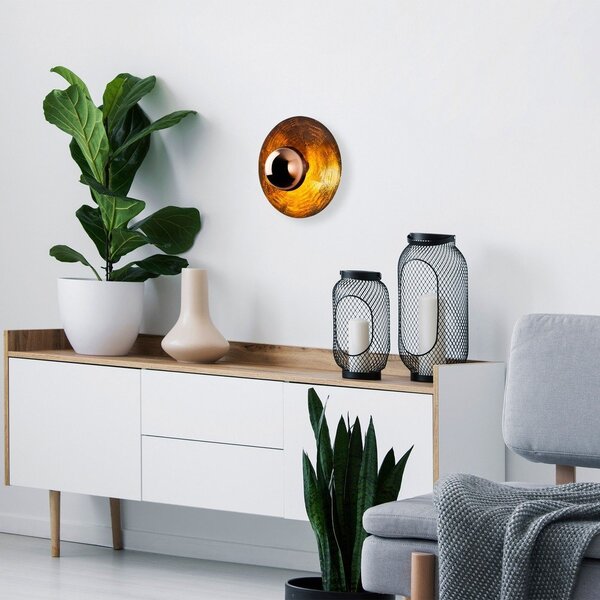 Bakrena stenska svetilka ø 38 cm Kurt – Opviq lights