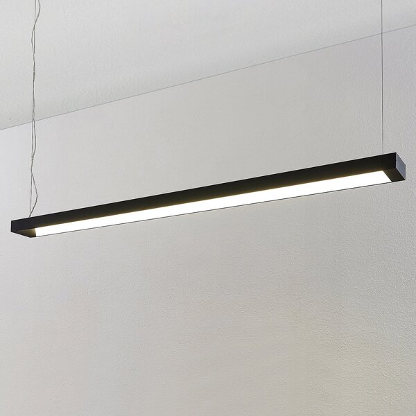 Arcchio LED viseča svetilka Cuna, črna, 162 cm, kovina, Črna, Študija / pisarna, Kovina, Sodobni