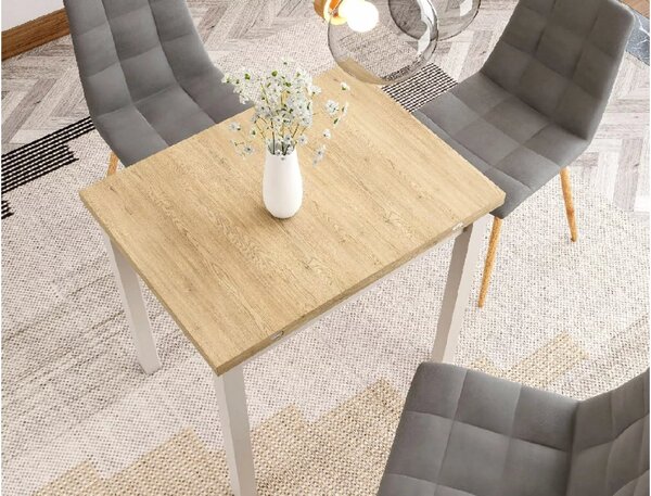 Raztegljiva jedilna miza FLIP 80(160)X80 cm, hrast Cremona Torro/kašmir
