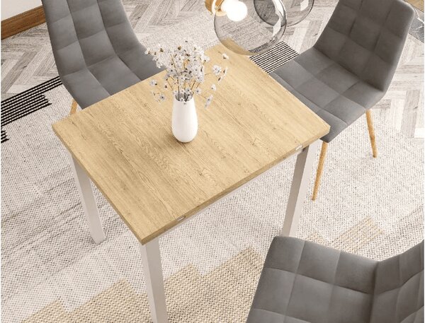 Raztegljiva jedilna miza FLIP 80(160)X80 cm, hrast Cremona Torro/kašmir