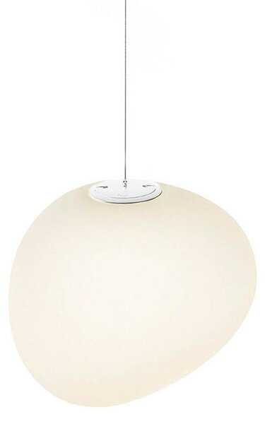 Foscarini Gregg MIDI viseča svetilka, iz stekla, bela, zatemnjen, Bela, Dnevna soba / jedilnica, Steklo, Dizajn, Globus