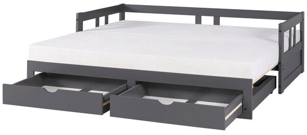 P & B Raztegljiva Postelja Livio, Antracit, 90-180x200cm