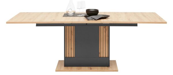 Mömax Raztegljiva Miza Alara, Barva Hrasta, Antracit, 180-220x90cm