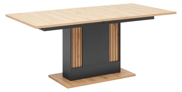 Mömax Raztegljiva Miza Alara, Barva Hrasta, Antracit, 180-220x90cm