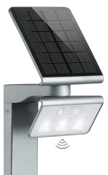 STEINEL XSolar GL-S Stojalo LED sončna luč srebrna, Siva, Kovina, Sodobni