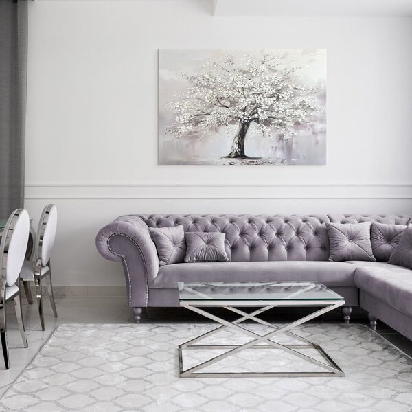 Slika z ročno naslikanimi elementi 70x100 cm White Tree – Styler