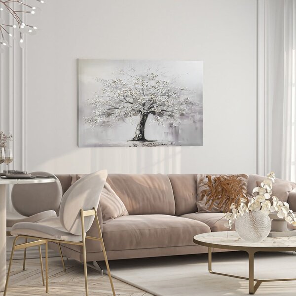 Slika z ročno naslikanimi elementi 70x100 cm White Tree – Styler