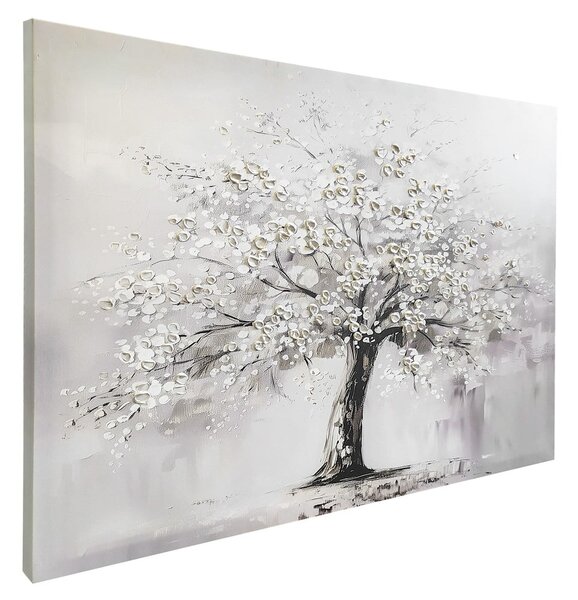 Slika z ročno naslikanimi elementi 70x100 cm White Tree – Styler