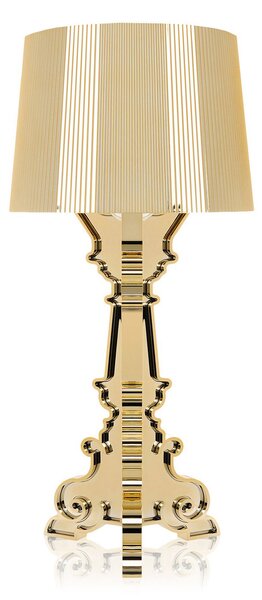 Kartell Namizna svetilka Bourgie LED E14, zlata, zatemnjen, Zlata / medeninasta, Dnevna soba / jedilnica, Plastika, Dizajn