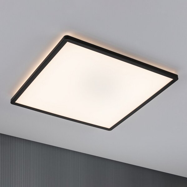 Paulmann LED-panel Atria Shine s 3-stopenjskim zatemnjevanjem, črn, 830, 42x42, zatemnjen, Črna, Dnevna soba / jedilnica, Plastika, Sodobni