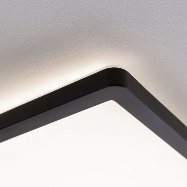 Paulmann LED-panel Atria Shine s 3-stopenjskim zatemnjevanjem, črn, 830, 42x42, zatemnjen, Črna, Dnevna soba / jedilnica, Plastika, Sodobni
