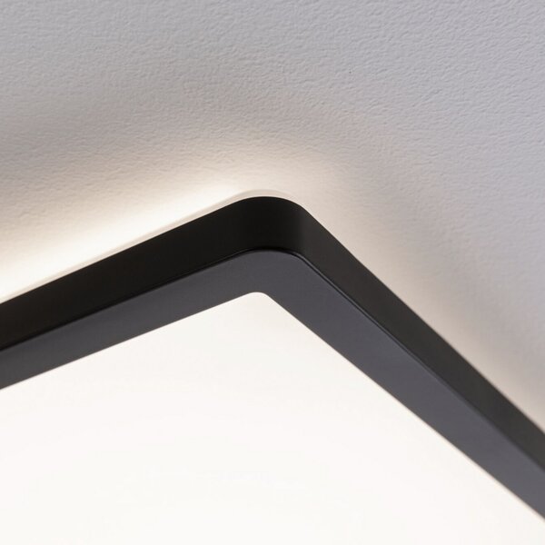 Paulmann LED-panel Atria Shine s 3-stopenjskim zatemnjevanjem, črn 830, 58 x 20, zatemnjen, Črna, Dnevna soba / jedilnica, Plastika, Sodobni