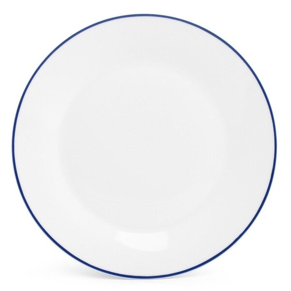 Bel desertni porcelanast krožnik ø 20 cm Basic White – BonBistro