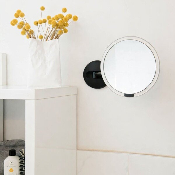Stensko/kozmetično ogledalo z lučjo/povečevalno (5x povečava) 8x23 cm Sensor – simplehuman