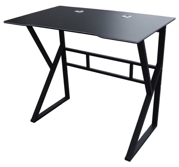 Igralna računalniška miza GAMER STL20CZ 100x60 cm črna