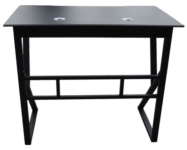 Igralna računalniška miza GAMER STL20CZ 100x60 cm črna