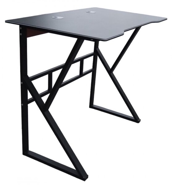 Igralna računalniška miza GAMER STL20CZ 100x60 cm črna
