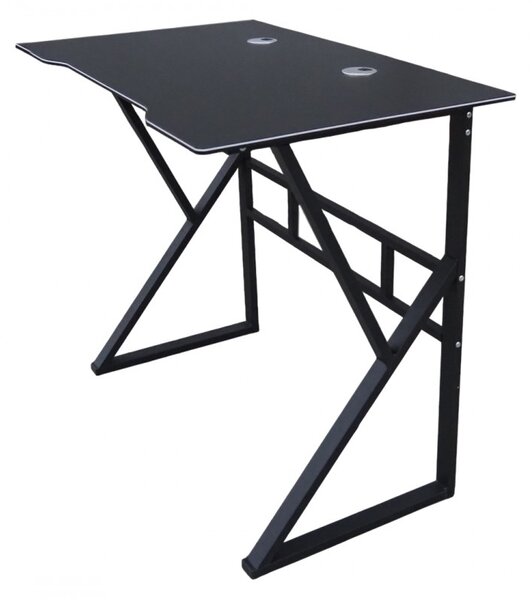 Igralna računalniška miza GAMER STL20CZ 100x60 cm črna