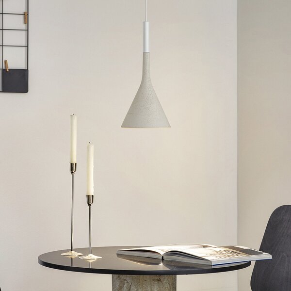 Foscarini Aplomb obesek GU10 iz betona bele barve, zatemnjen, Bela, Kuhinja, Beton, Dizajn