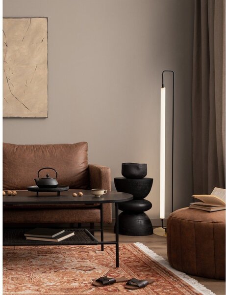 Bela/mat črna kovinska LED stoječa svetilka (višina 150 cm) Wetro – Nova Luce