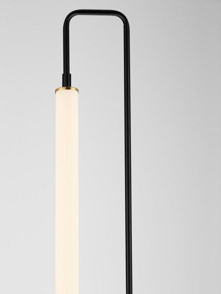 Bela/mat črna kovinska LED stoječa svetilka (višina 150 cm) Wetro – Nova Luce