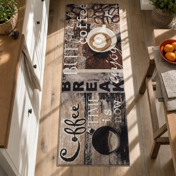 Rjava preproga 50x150 cm Enjoy Coffee Break - Hanse Home