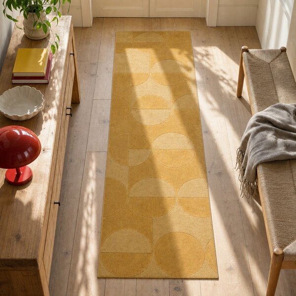Oker rumen volneni tekač 60x230 cm Gigi - Flair Rugs