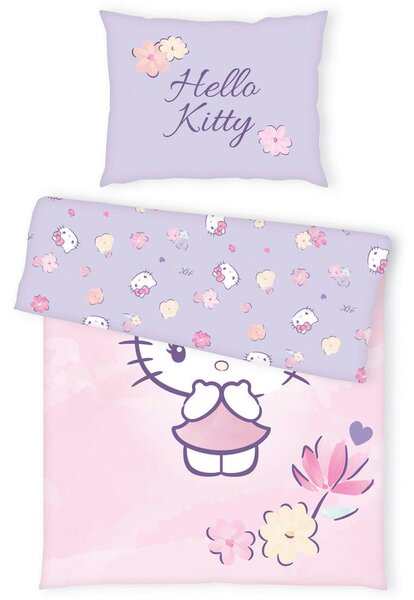 POSTELJNINA Hello Kitty Bettwäsche 140/200 cm renforcé večbarvno