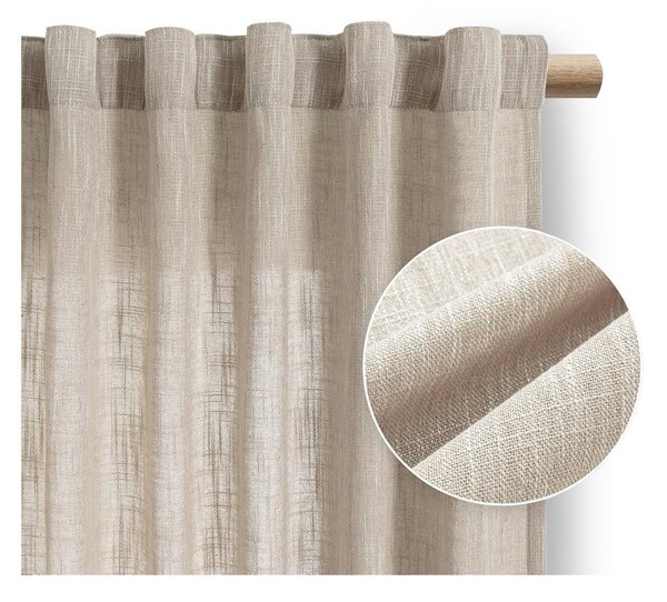 Bež zavesa 140x250 cm Valeta – Restilo