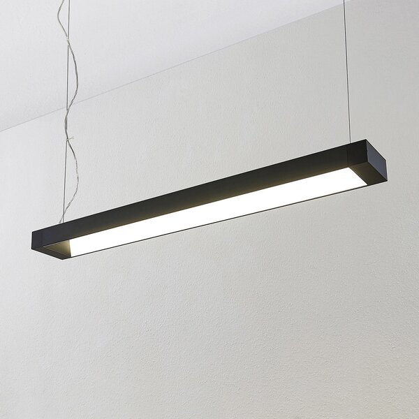 Arcchio LED viseča svetilka Cuna, 92 cm, črna, kovina, Črna, Študija / pisarna, Kovina, Sodobni