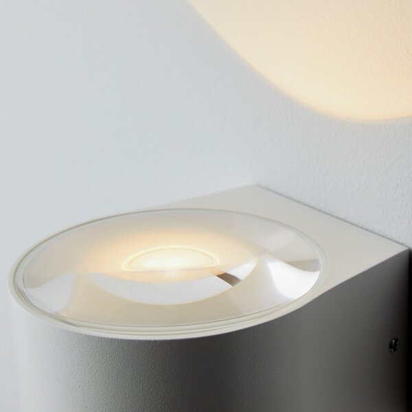 LOOM DESIGN Frey LED stenska svetilka IP65 2x6W bela, Bela, Aluminij, Sodobni