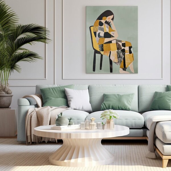 Slika z ročno naslikanimi elementi 70x100 cm Penelope – Styler