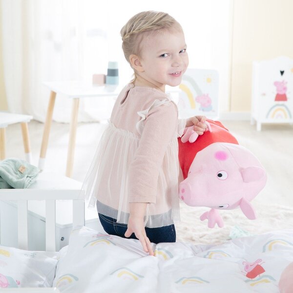 Bombažna otroška posteljnina za otroško posteljico 100x135 cm Peppa Pig – Roba