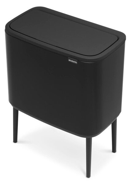 Mat črn jeklen koš za smeti na dotik 36 l Bo Touch Bin – Brabantia