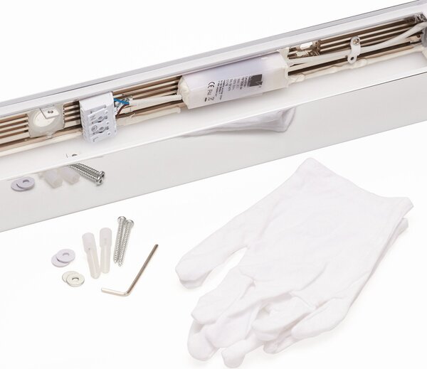 Helestra Theia LED luč za ogledalo, kromirana, 60 cm, Kovinska, Kopalnica, Kovina, Sodobni