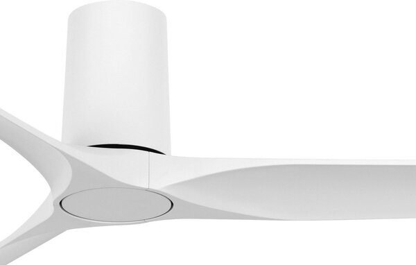 Beacon Lighting Stropni ventilator Londo, bel, z enosmernim motorjem, premer 132 cm,, Bela, Dnevna soba / jedilnica, Plastika, Sodobni