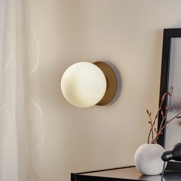 EMIBIG LIGHTING Stenna svetilka Minerva K1 s črnim kovinskim robom, zatemnjen, Črna, Hodnik, Kovina