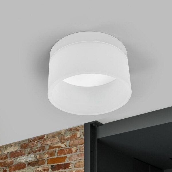 Helestra Liv LED stropna svetilka Ø 20 cm, zatemnjen, Bela, Dnevna soba / jedilnica, Kovina, Sodobni