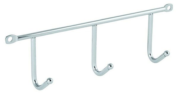 Walteco Garderobna letev (Do x Š x V: 200 x 35 x 60 mm, Nerjavno jeklo, Srebrna)