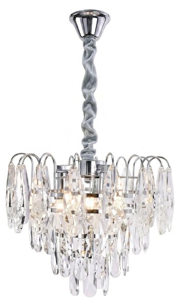 Kristalna viseča svetilka SWE077-CP 30cm Chrome